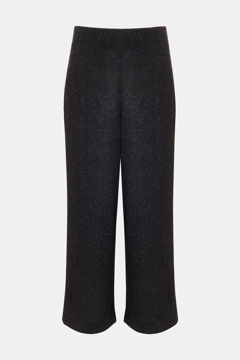 Black Eva Sparkle Cropped Trouser