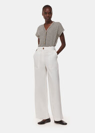 Jilly Stripe Button Top