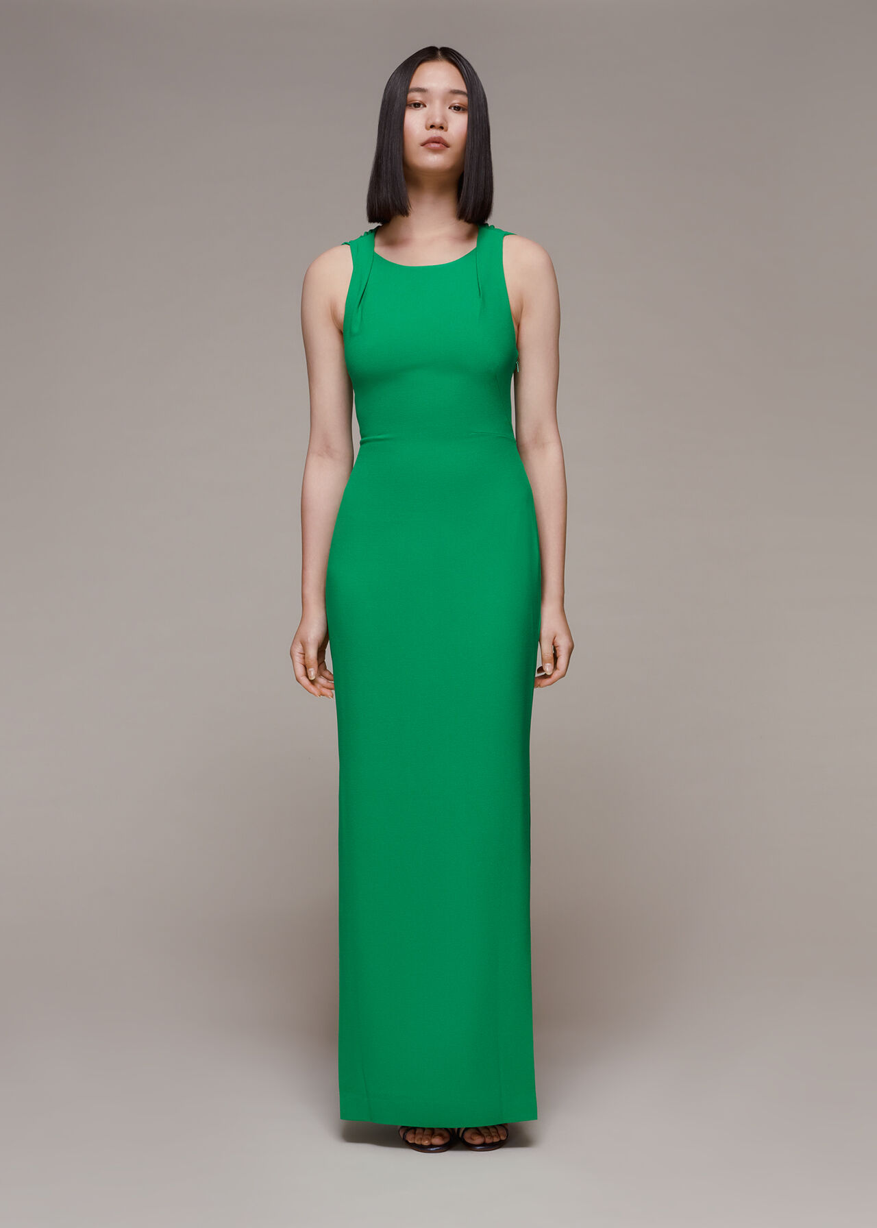 Tie Back Maxi Dress Green