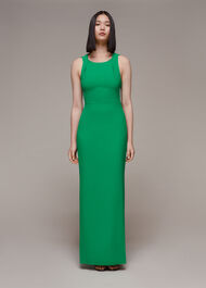 Tie Back Maxi Dress Green