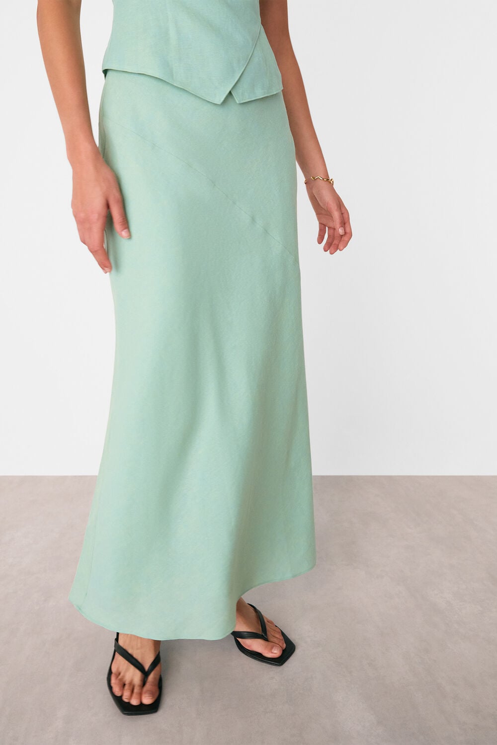 Mint Maxi Skirt