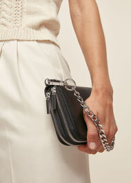 Safia Double Zip Chain Bag