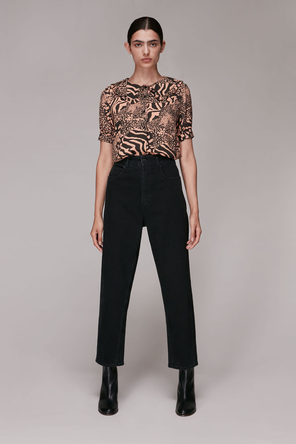 Maggie Patchwork Animal Top