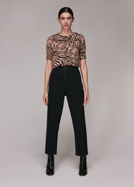 Maggie Patchwork Animal Top