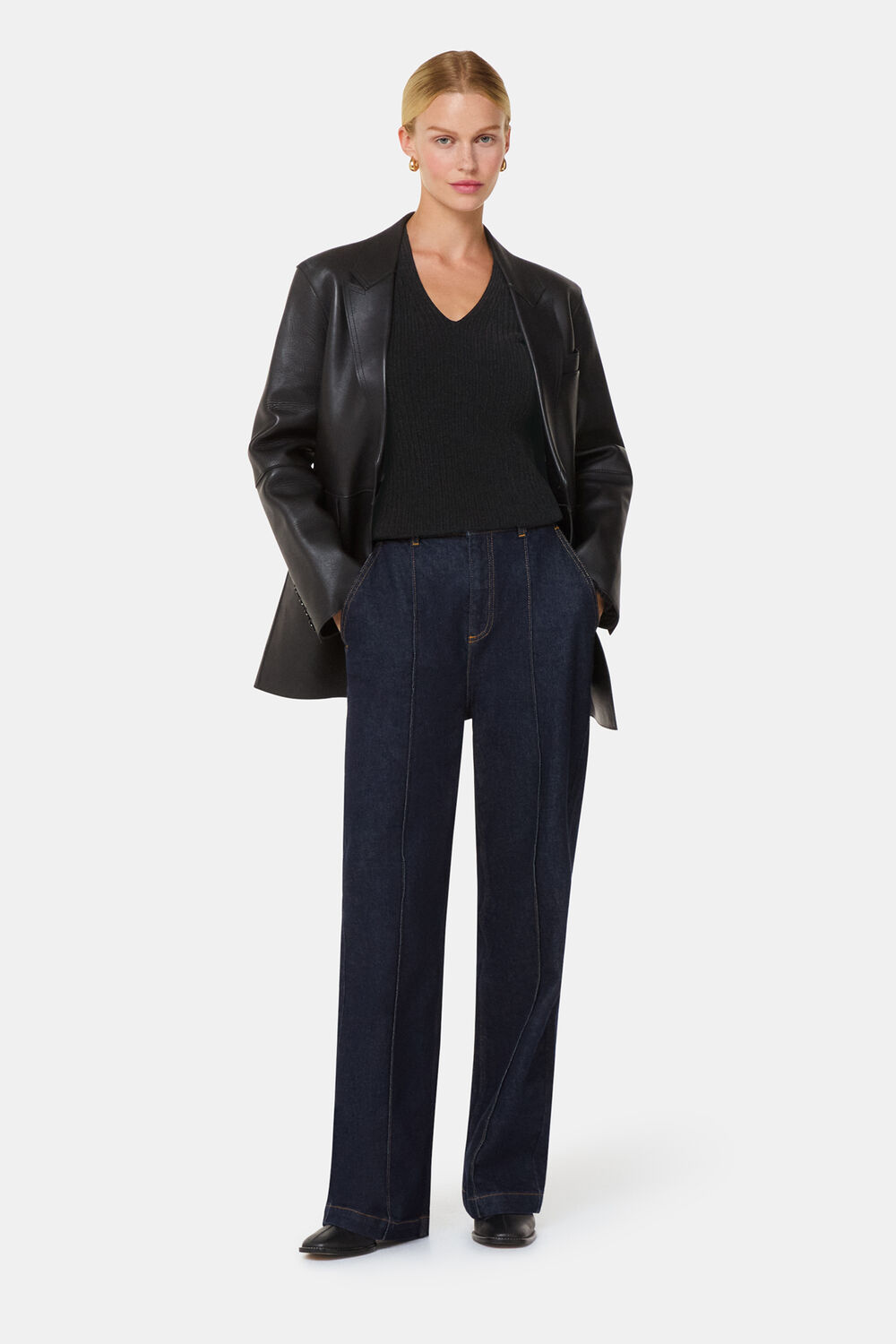Chenille V Neck Knit