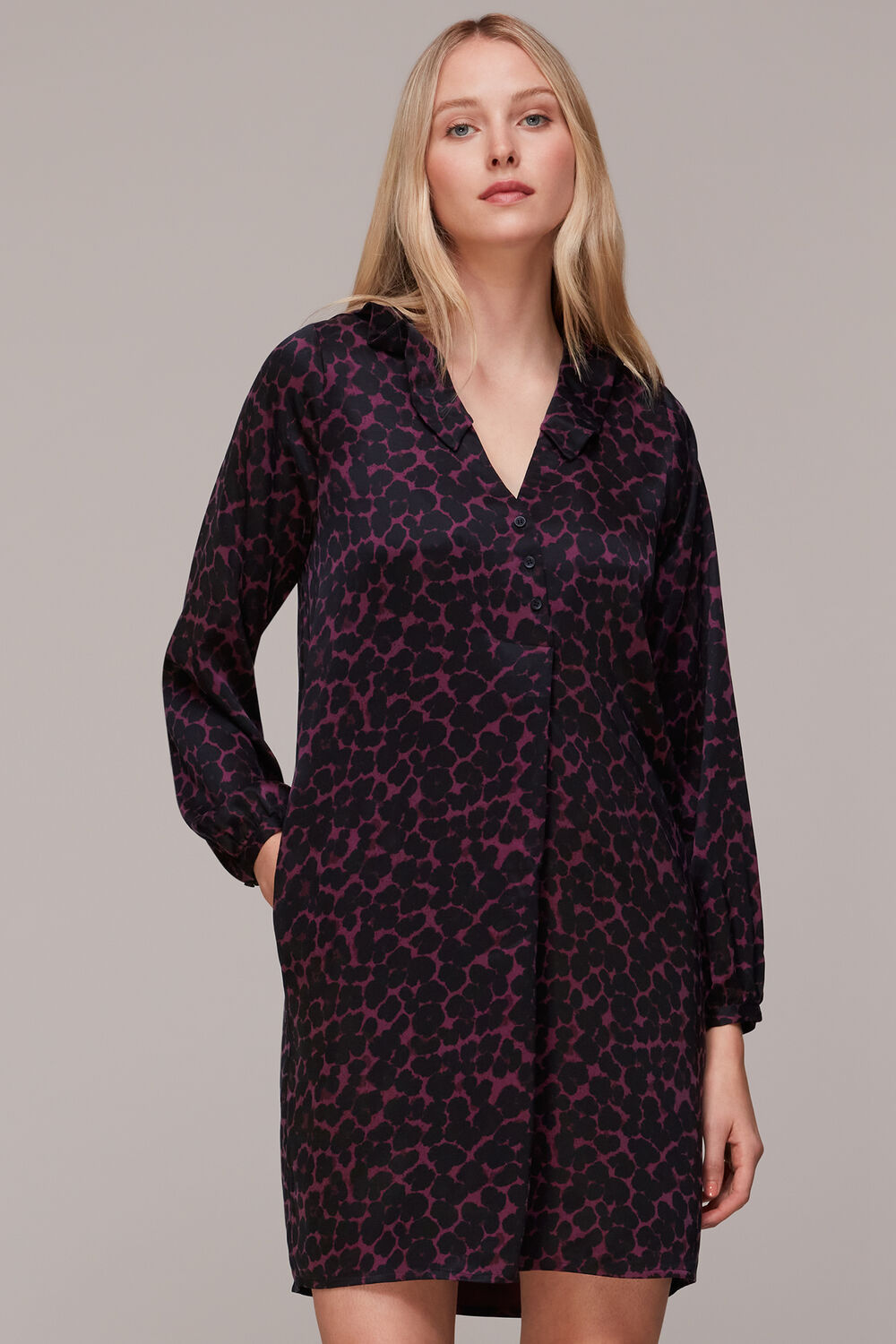Smudge Animal Frill Dress