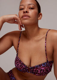 Animal Printed Bikini Top
