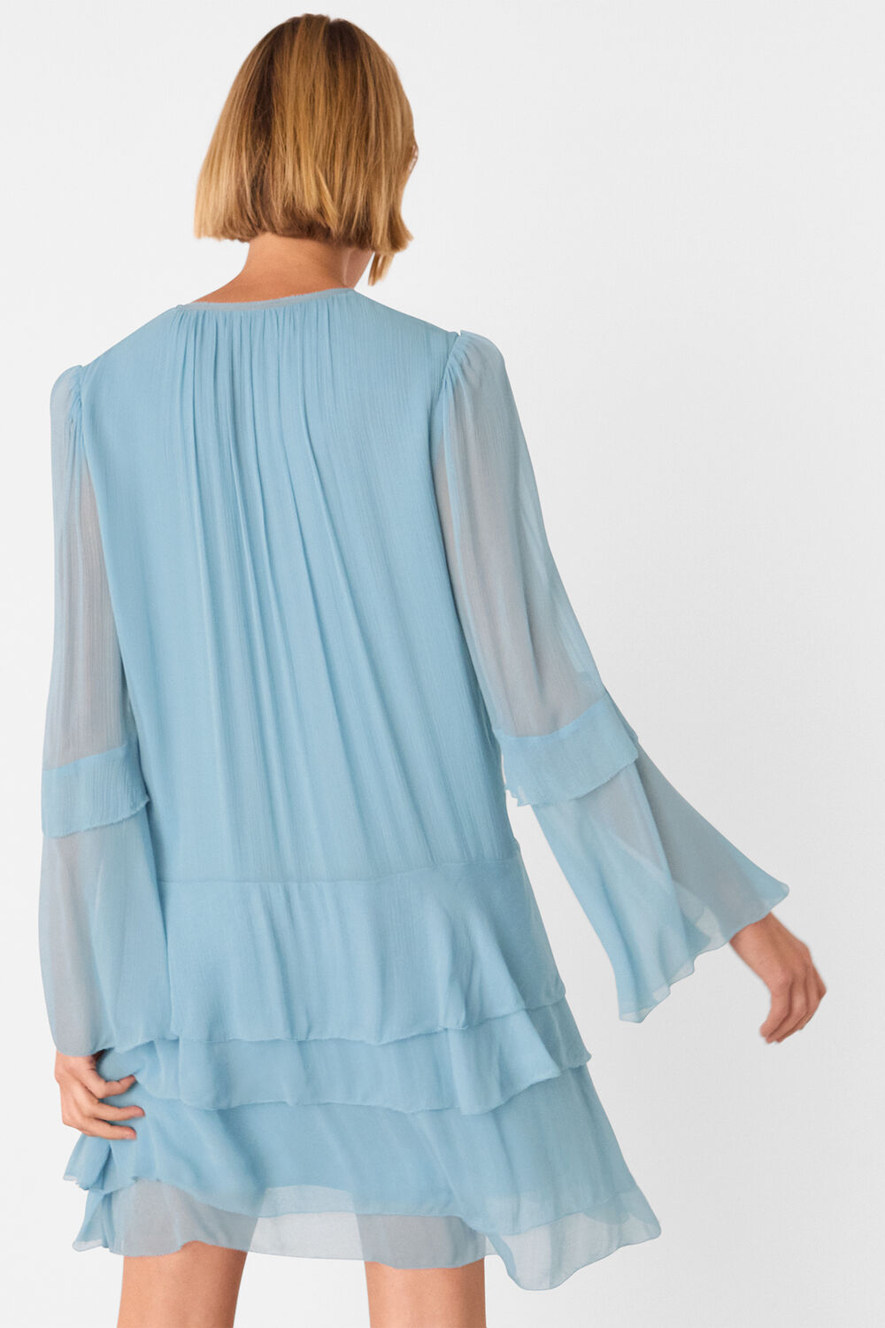 Frill Boho Mini Dress