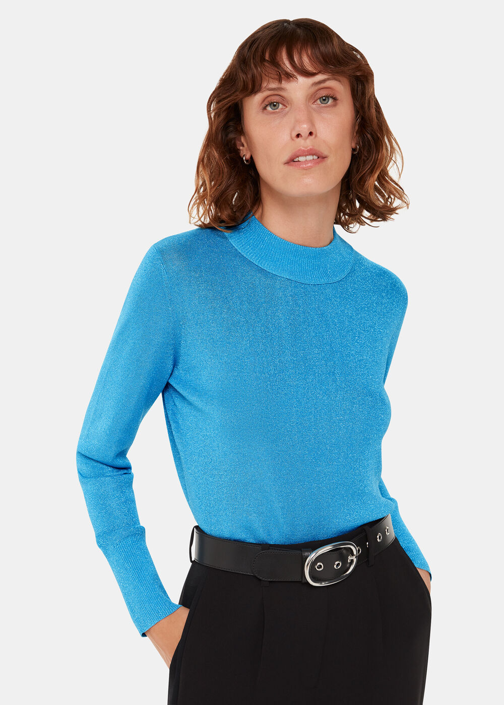 Sparkle High Neck Knit