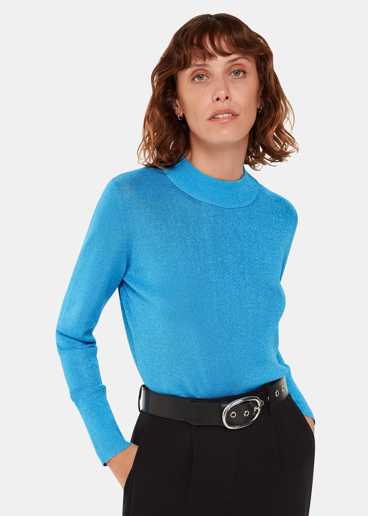 Sparkle High Neck Knit