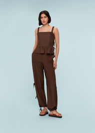 Tie Side Shirred Top