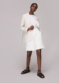 Oversized Linen Blazer