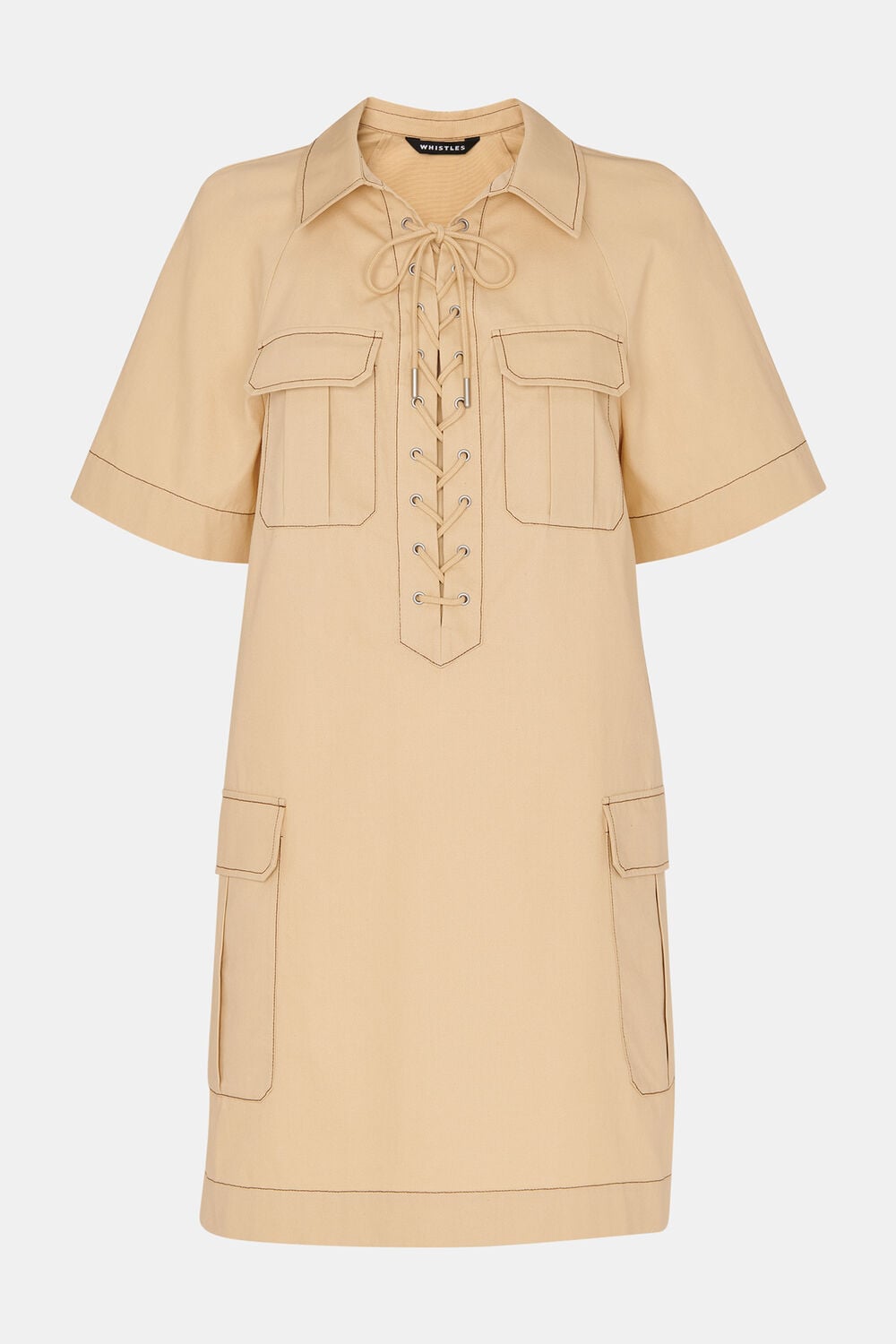 Beige Ella Safari Dress