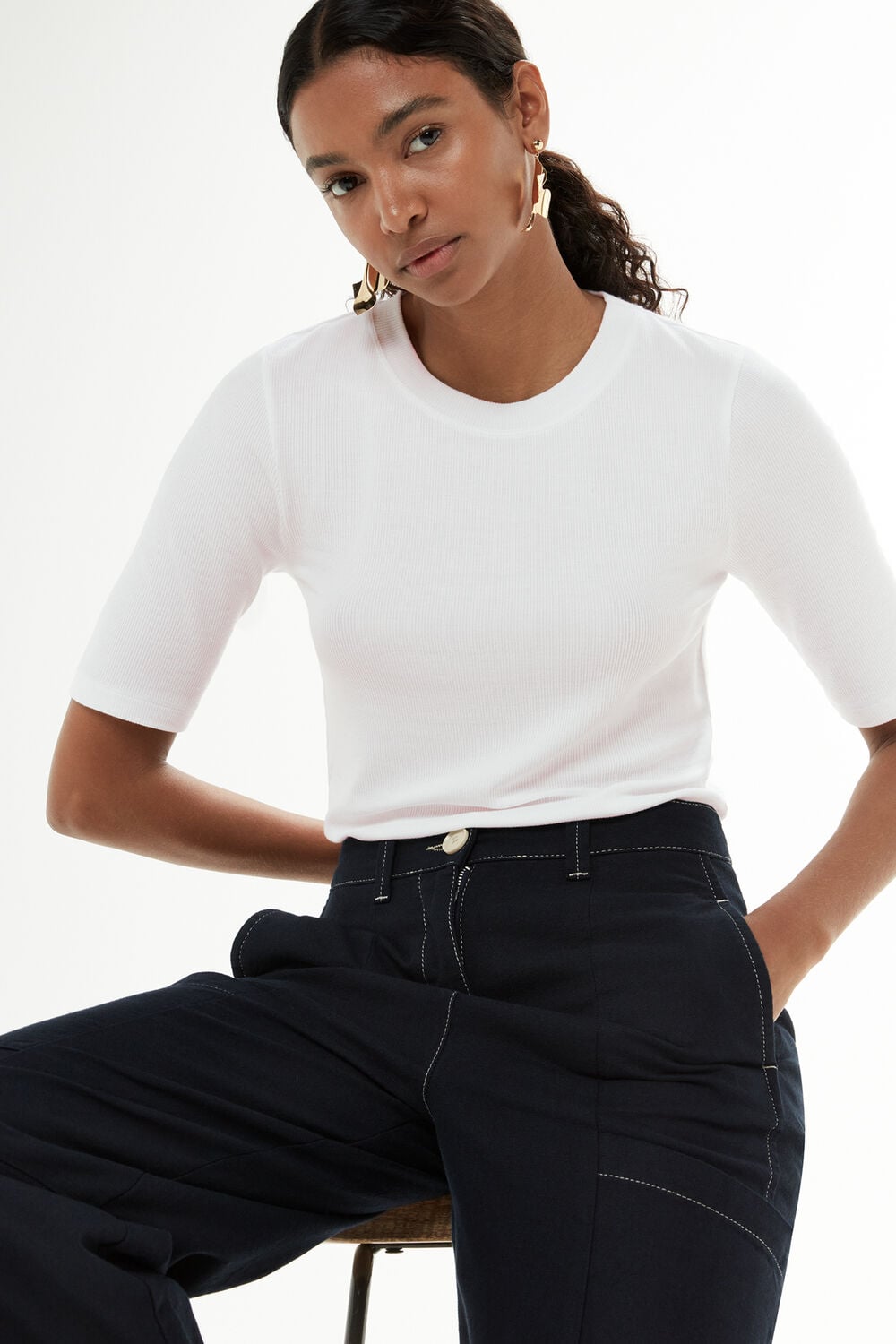 Essential Ribbed T-Shirt