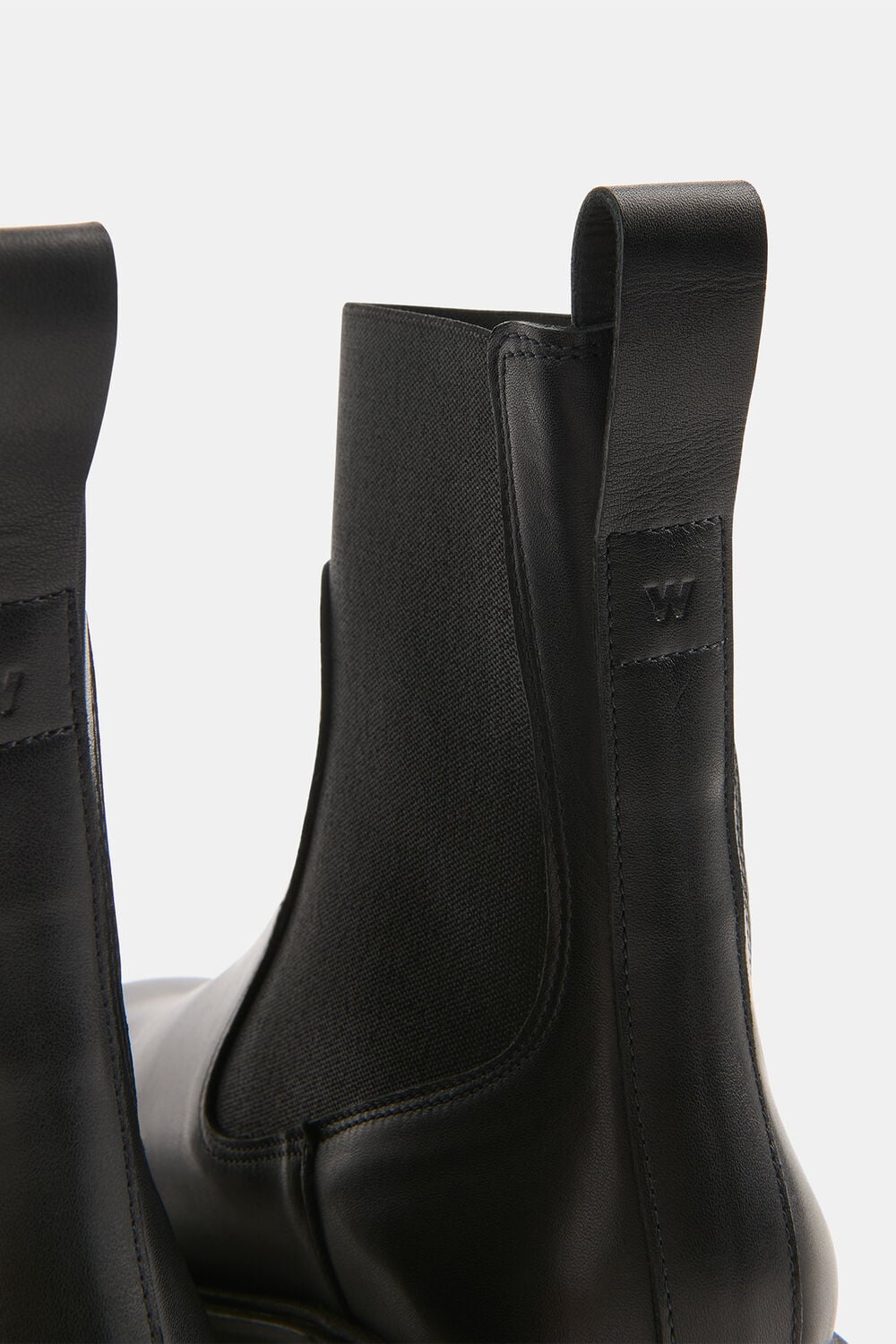 Black Elasticated Chelsea Boot