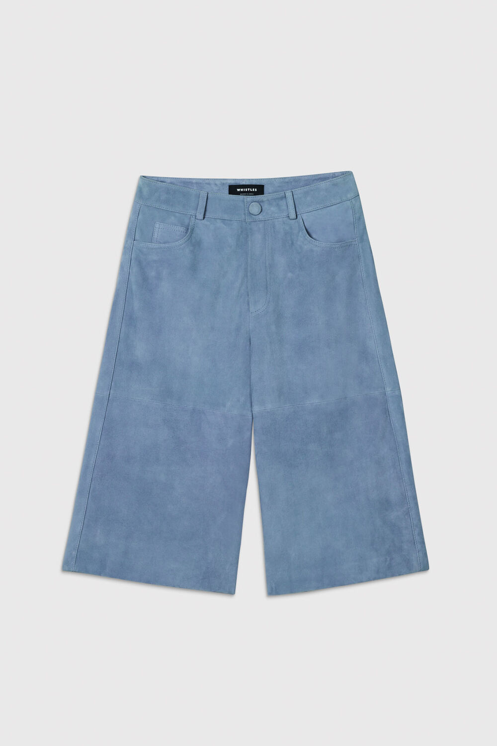 Blue Suede Longline Short