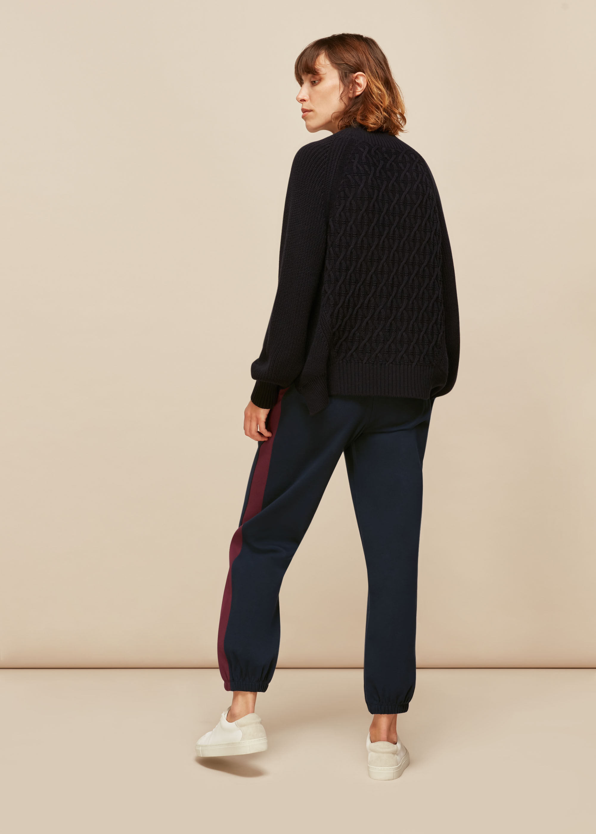 Whistles side stripe jogger best sale