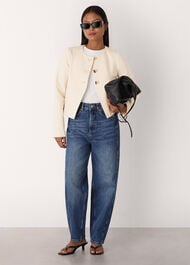 Petite Anne Ponte Button Jacket