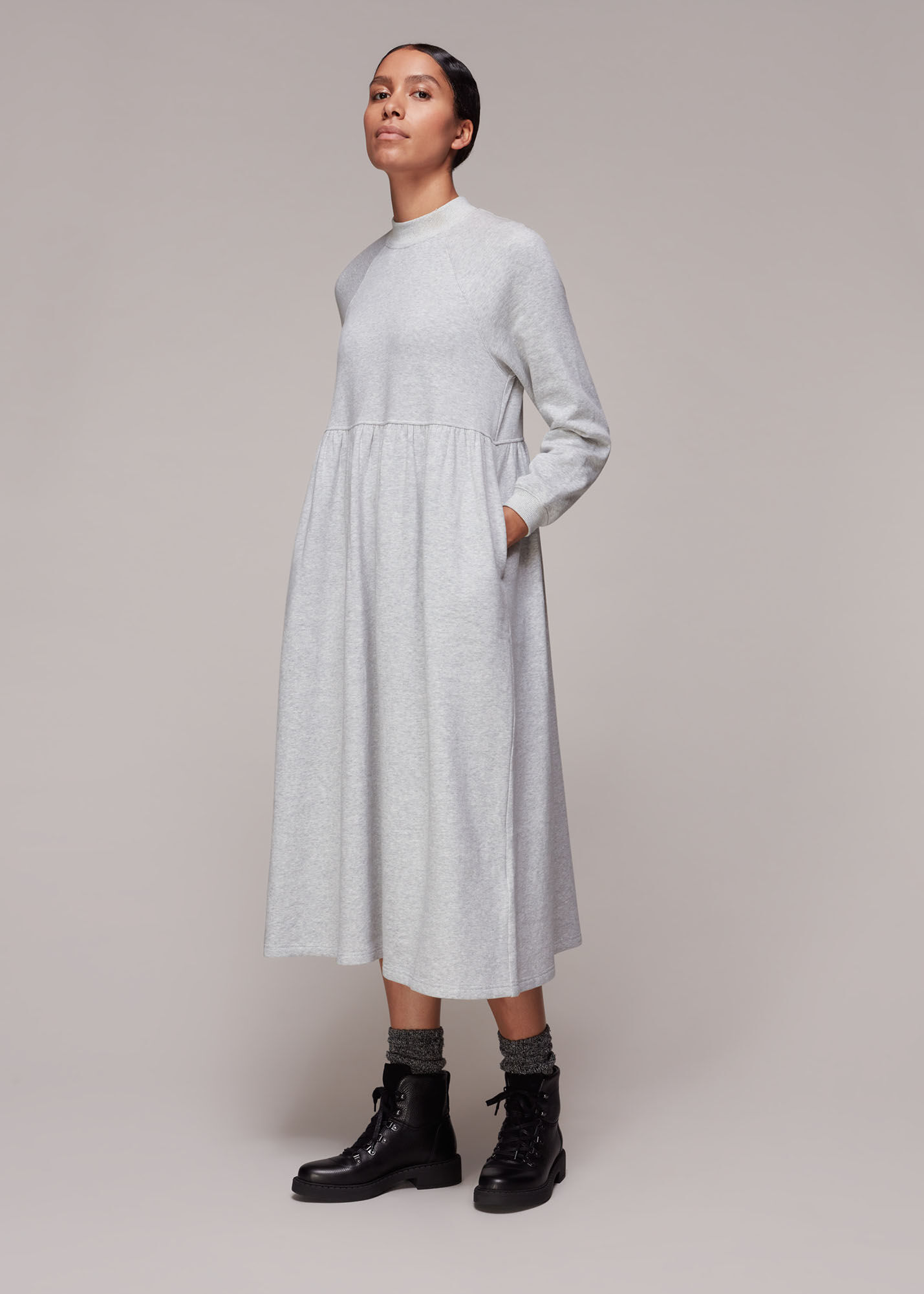 Grey oversized outlet sweater dress