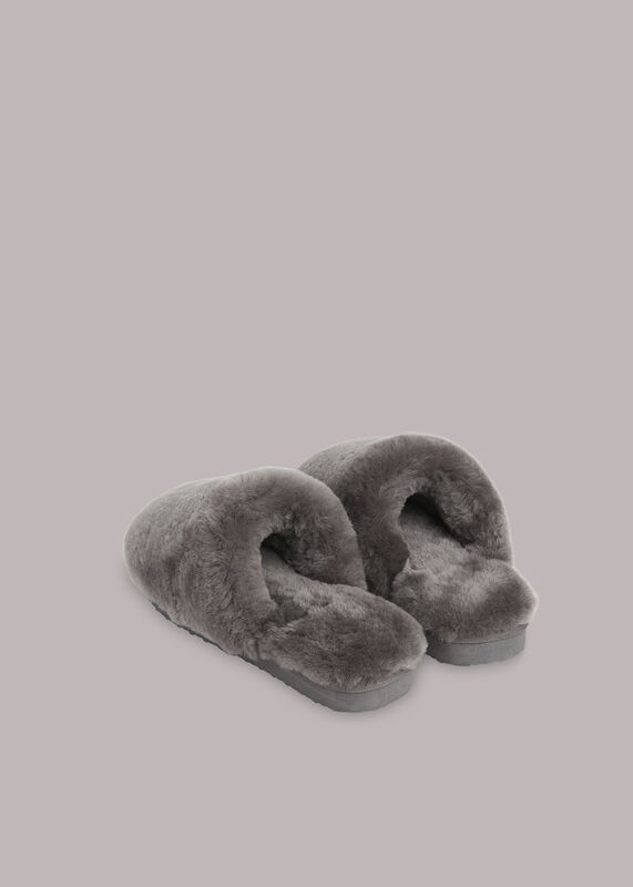 Grey Cora Slipper