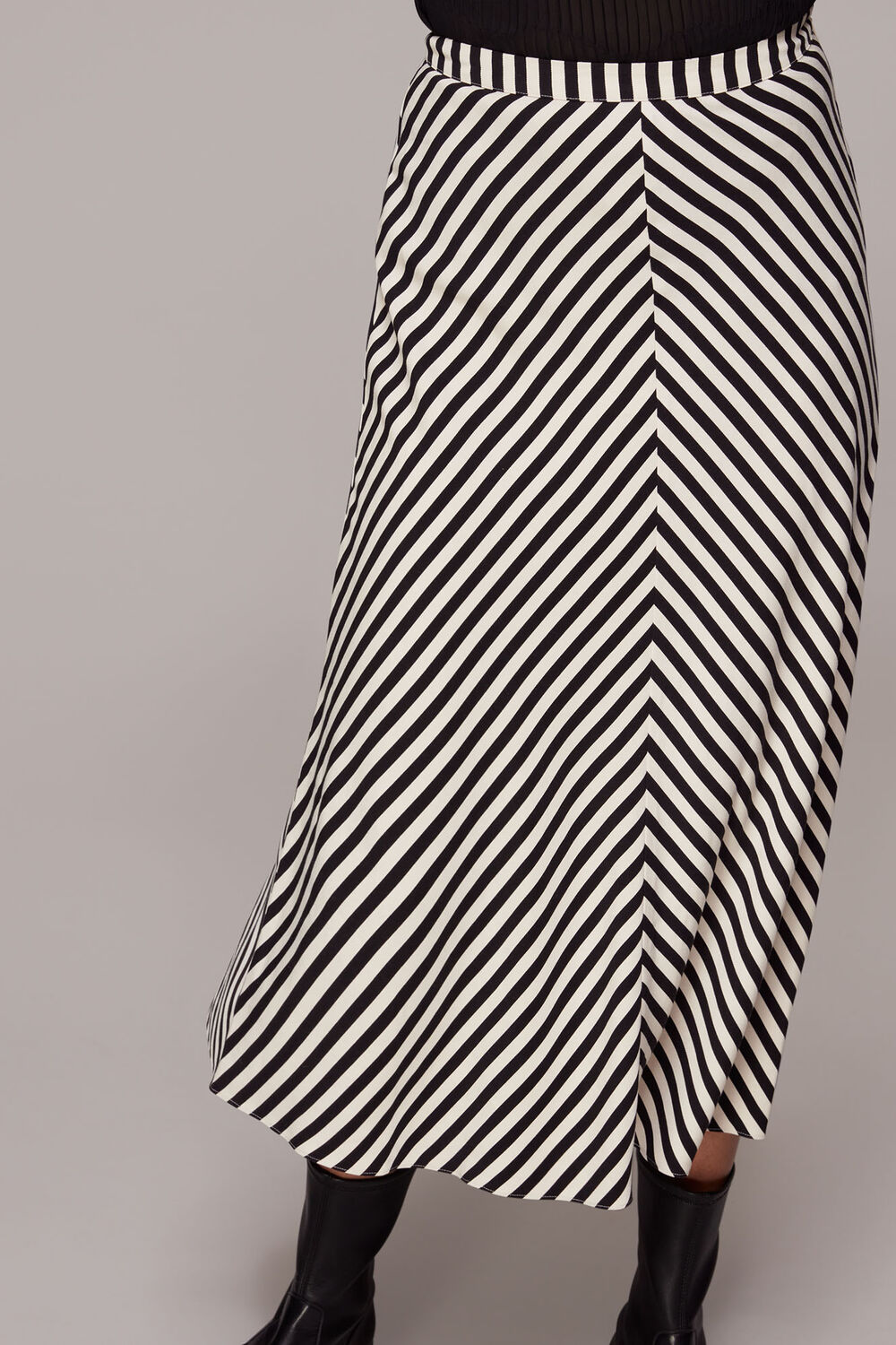 Multicolour Diagonal Stripe Skirt