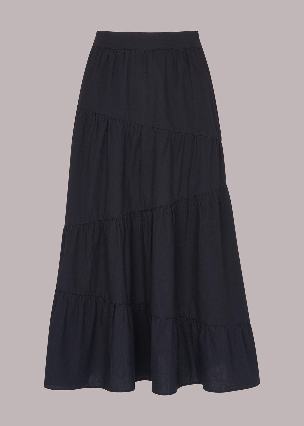 Black Maria Full Tiered Skirt | WHISTLES
