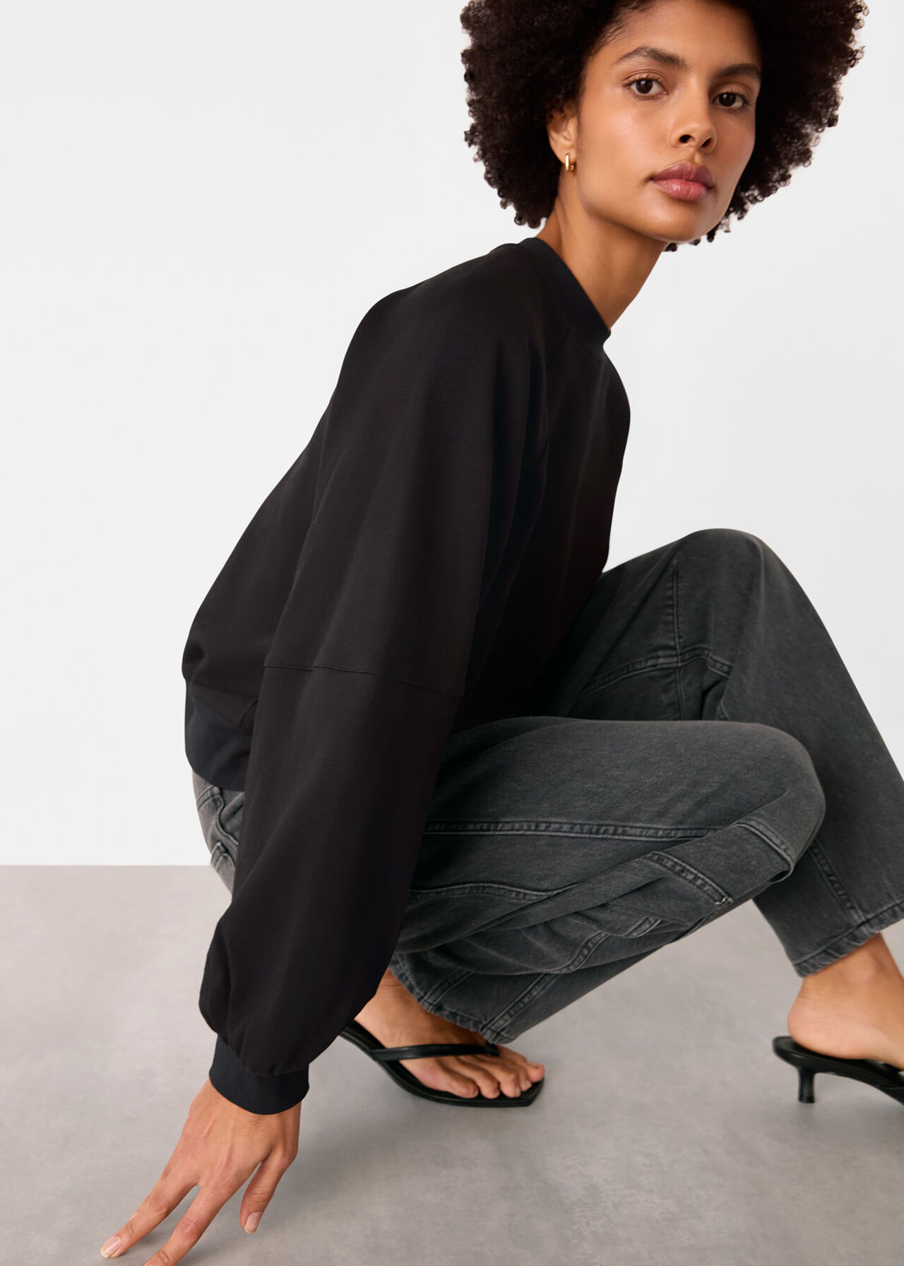 Gathered Full Sleeve Sweat