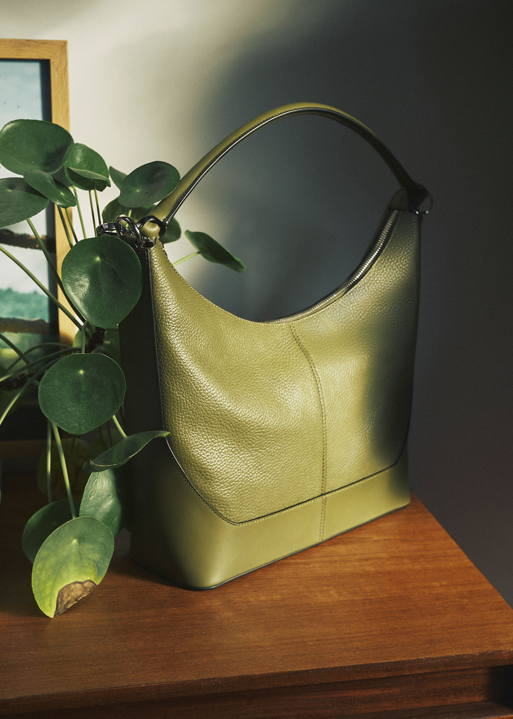 Khaki Baye Shoulder Bag WHISTLES