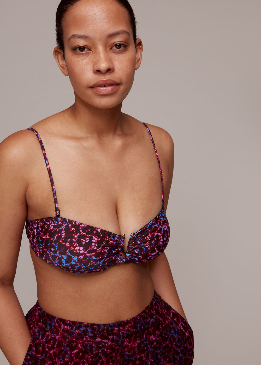 Animal Printed Bikini Top