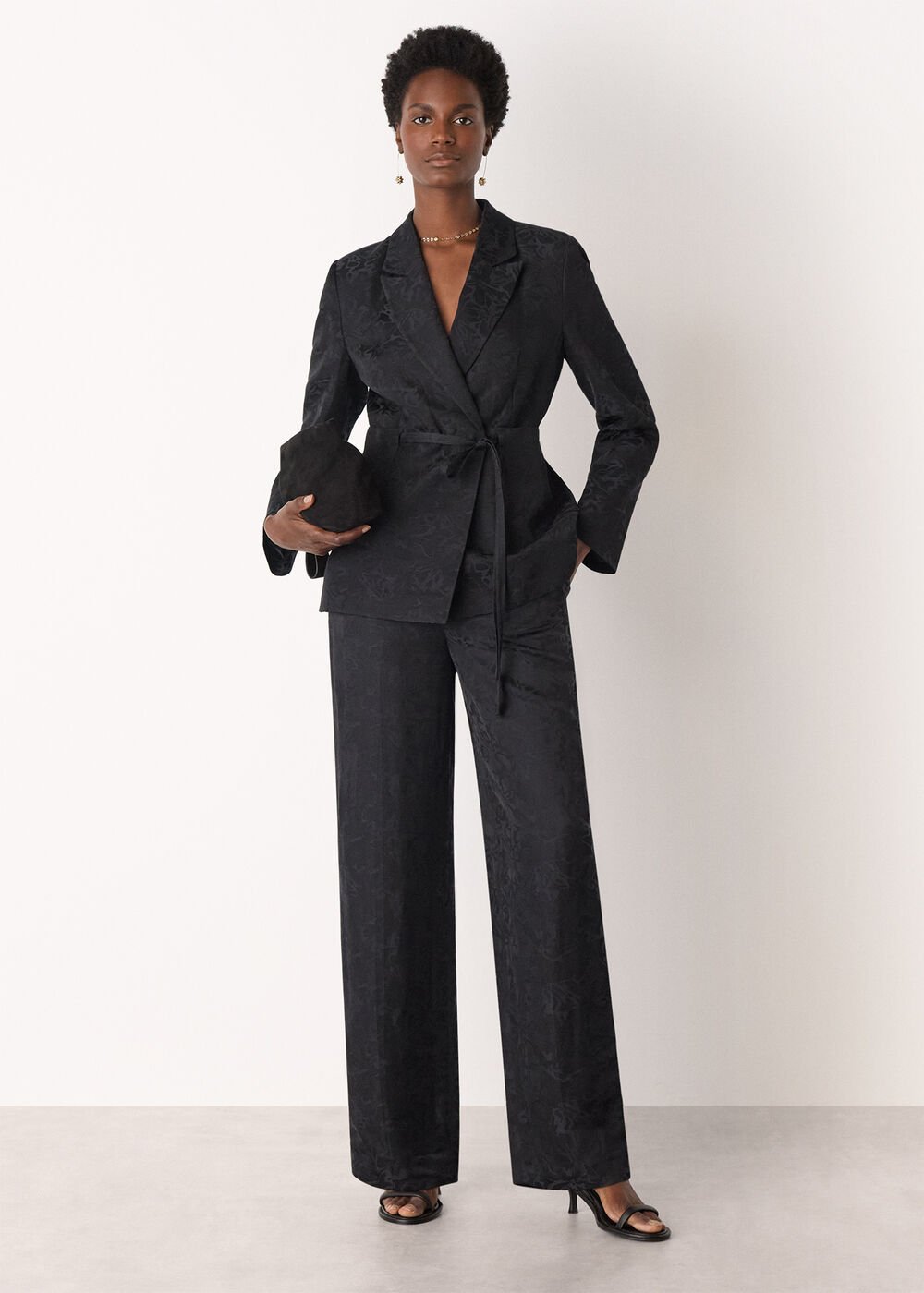 Jacquard Straight Leg Trouser