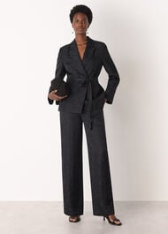 Jacquard Straight Leg Trouser
