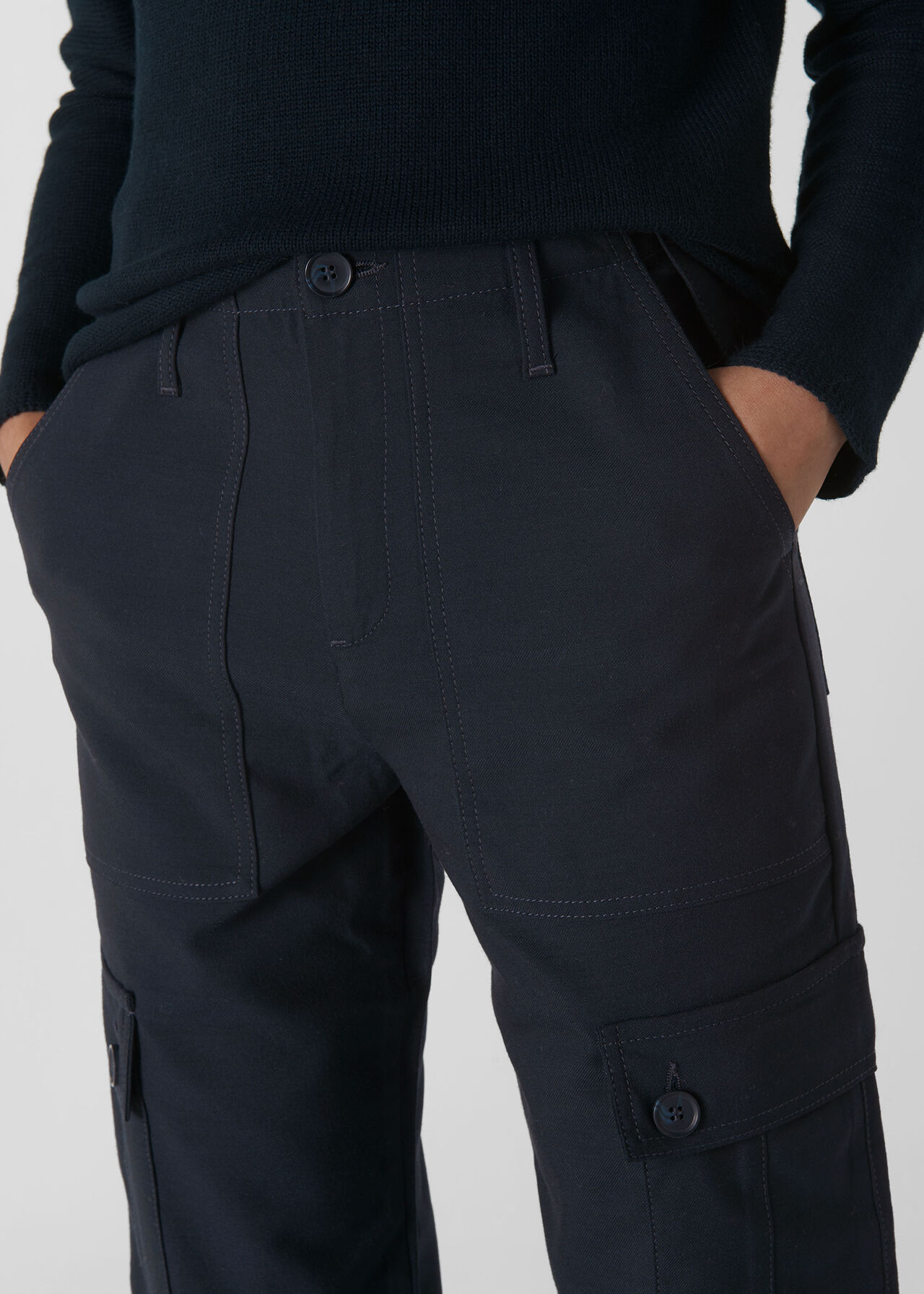 Steffi Utility Cargo Trouser Navy