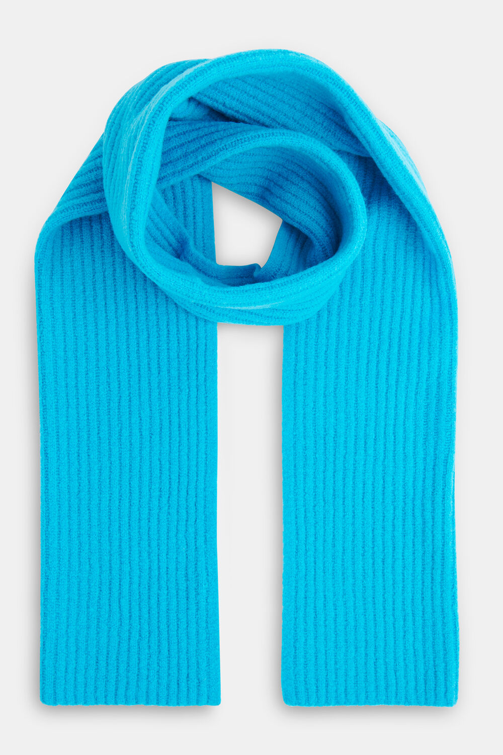 Wool Mix Rib Scarf
