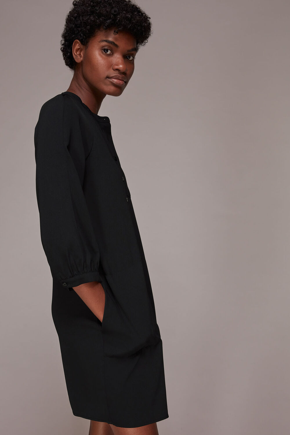 Crepe Cocoon Dress