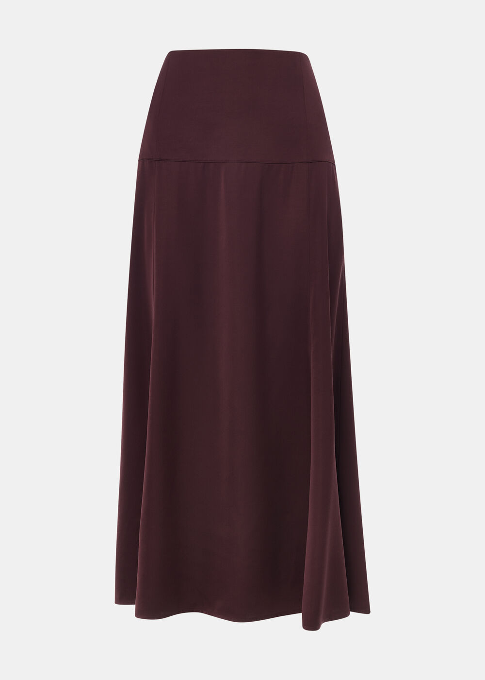 Midi Satin Bias Skirt