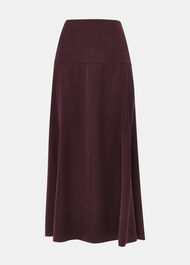 Midi Satin Bias Skirt