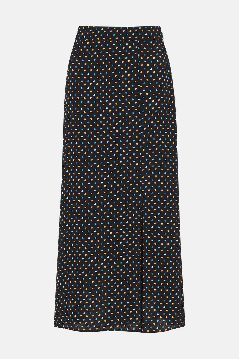 Scattered Hearts Midi Skirt