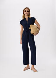 Sleeveless Drawstring Jumpsuit
