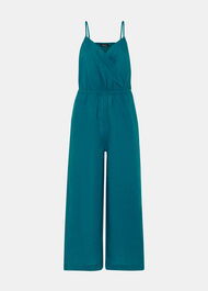 Wrap Linen Blend Jumpsuit