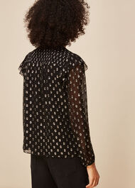 Metallic Dobby Sophia Top