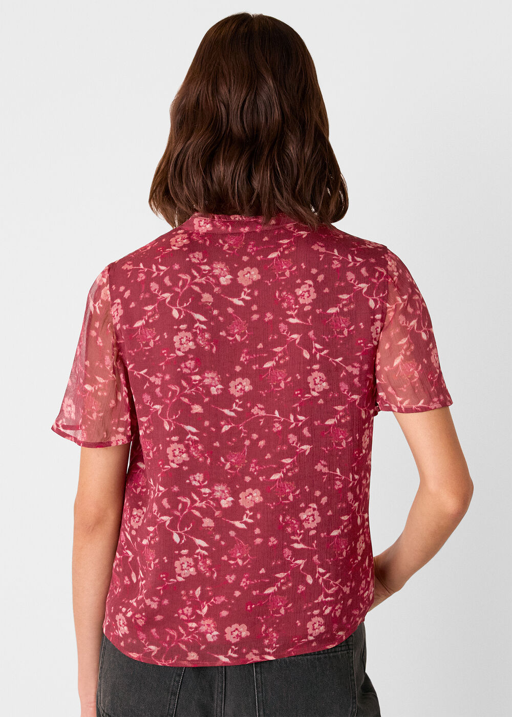 Ditsy Floral V Neck Blouse
