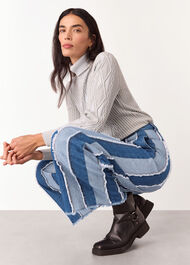 Macie Vertical Patchwork Jean