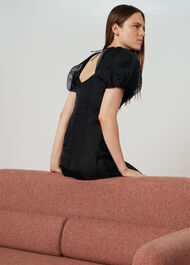 Organza Puff Sleeve Dress