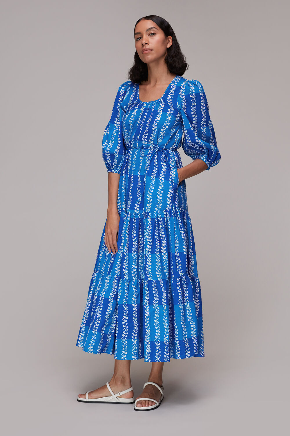 Trailing Leaf Trapeze Dress