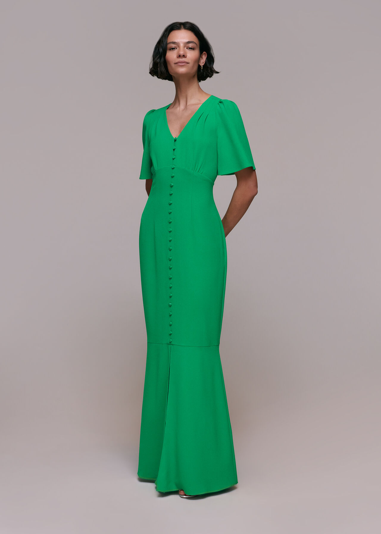 Green Molly Maxi Dress, WHISTLES