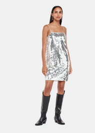 Sequin Disc Mini Dress