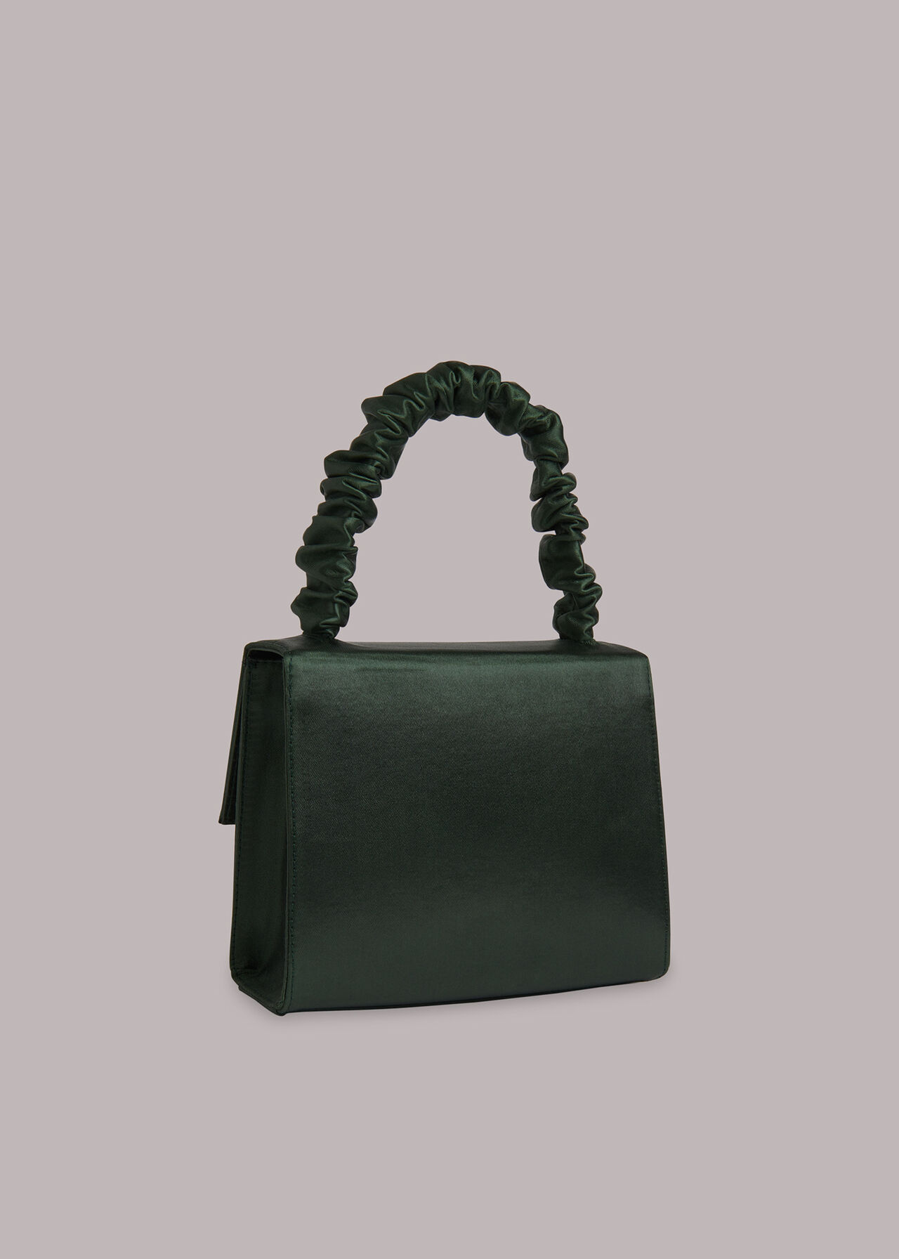 Payton Satin Top Handle Bag