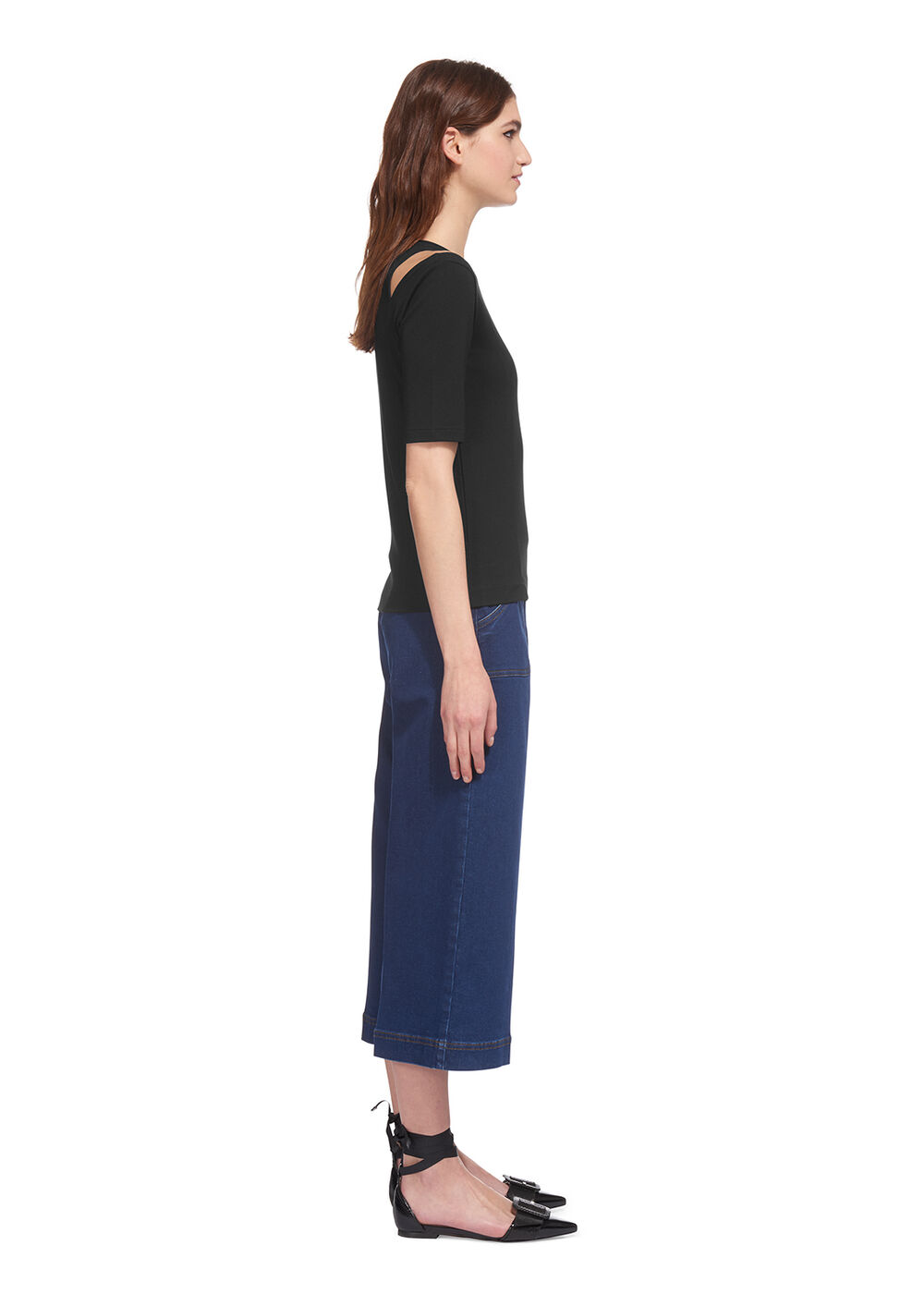 Split Shoulder Detail Top