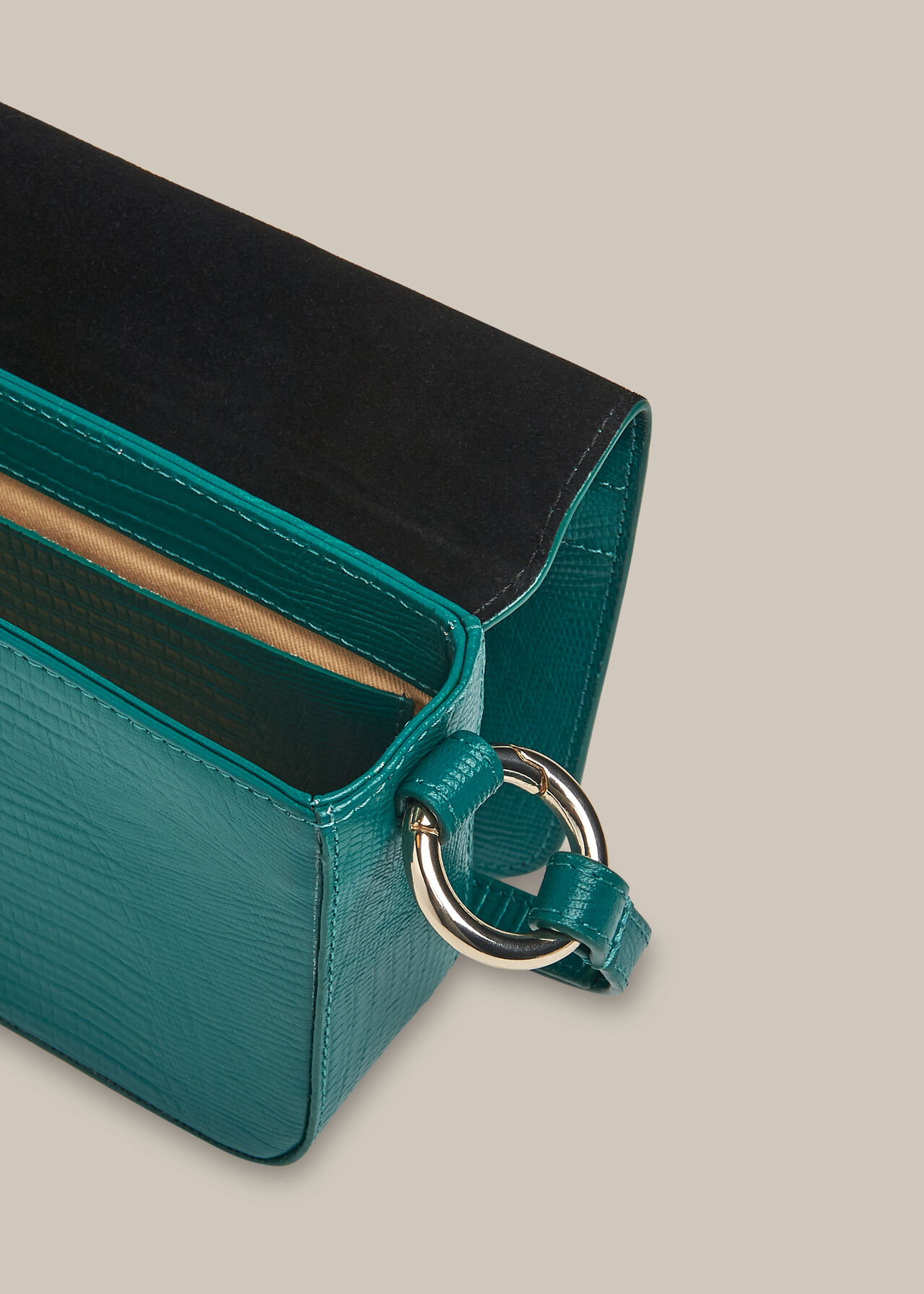 Odie Resin Chain Lizard Bag Teal