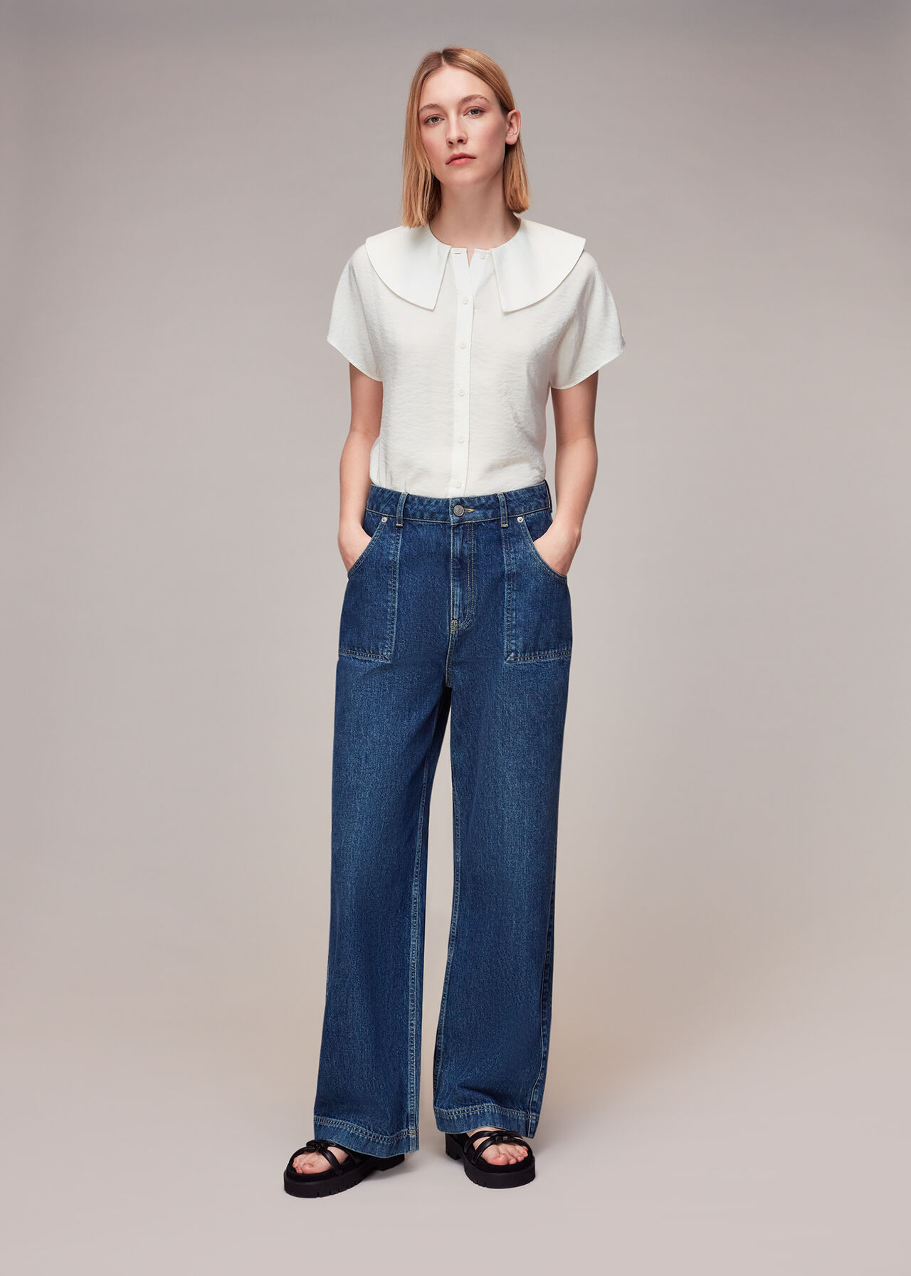 Greta Collar Top